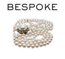 Load image into Gallery viewer, Bespoke Akoya Cultured Pearl Necklace 0.10ct