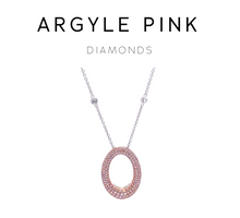 Load image into Gallery viewer, Argyle Pink 18ct Rose &amp; White Gold Argyle Pink Diamond O Pendant 1.53ct