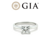 GIA 18ct White Gold Princess-Cut Diamond Engagement Ring 1.20ct