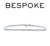 Bespoke 10ct White Gold Diamond Tennis Bracelet 1.18ct