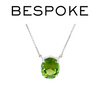 Bespoke 18ct White Gold Cushion Cut Oval Tourmaline Pendant 4.26ct