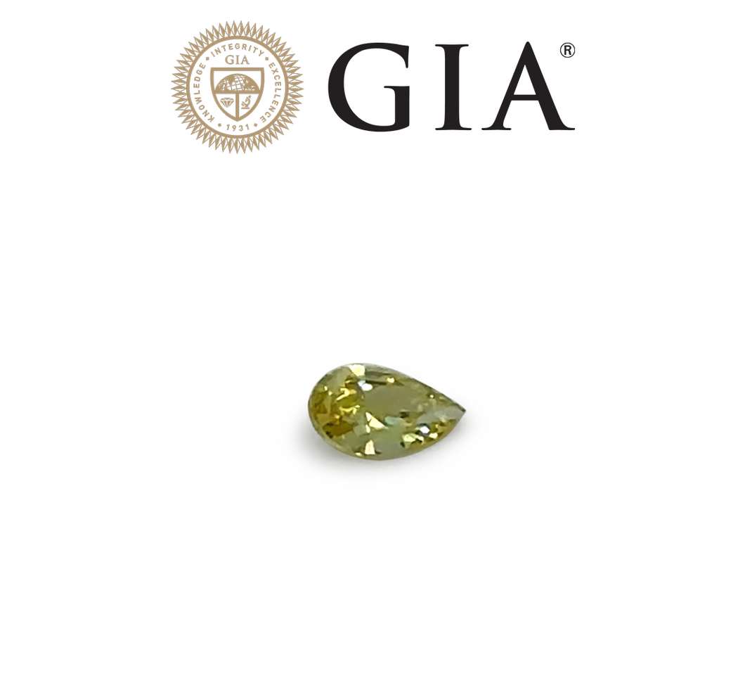 GIA Loose Natural Fancy Vivid Yellow Diamond 0.52ct