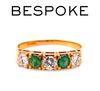 18ct Yellow Gold Emerald and Diamond Ring 0.66ct