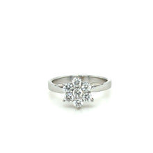 Load image into Gallery viewer, Bespoke Diamond Engagement Ring White Gold 0.50ct