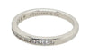 Tiffany & Co Platinum Band Diamond Ring 0.17ct