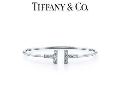 Tiffany & Co T Diamond Wire Bracelet