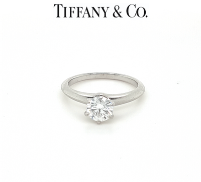 Tiffany & Co Platinum Diamond Ring 1.06ct